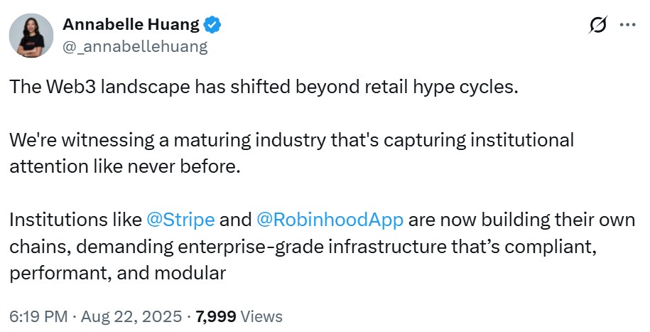 Crypto Institutional Adoption Faces Blockchain Bottleneck: Annabelle Huang