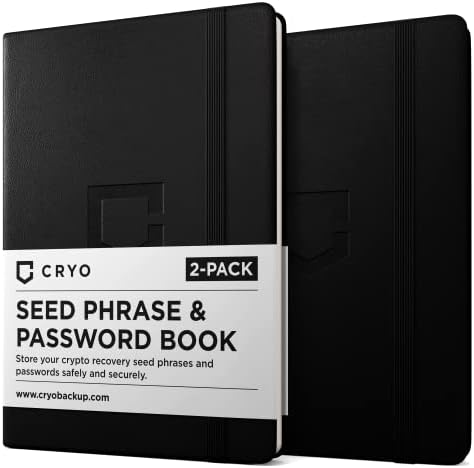 CRYO Crypto Seed Phrase Storage Notebook – Waterproof Bitcoin Recovery…