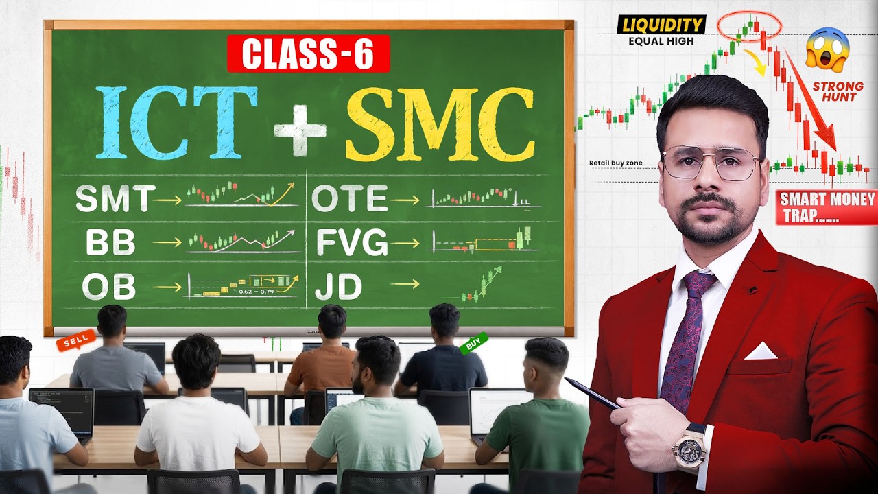 SMC + ICT Trading Concepts MASTERCLASS | ICT Trading Strategy | Trading Course (Day 6/10)