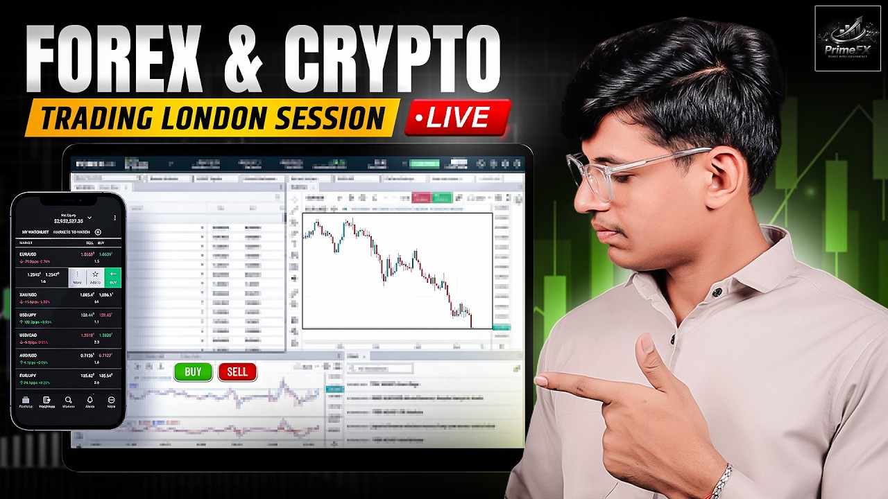 LIVE FOREX ANALYSIS  | LONDON SESSION  | GOLD & BITCOIN | | JUN 5TH  | DAY 66  |