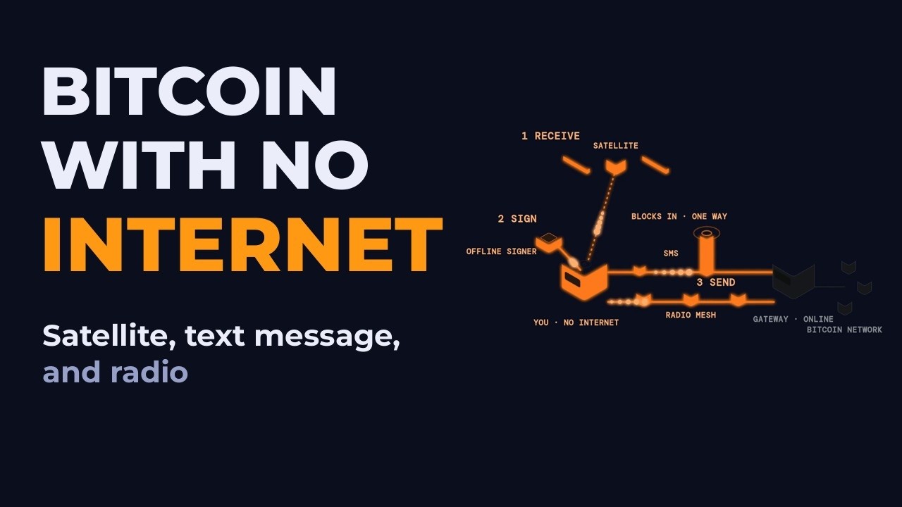 How Bitcoin Works With No Internet: Satellite, Text Message and Radio