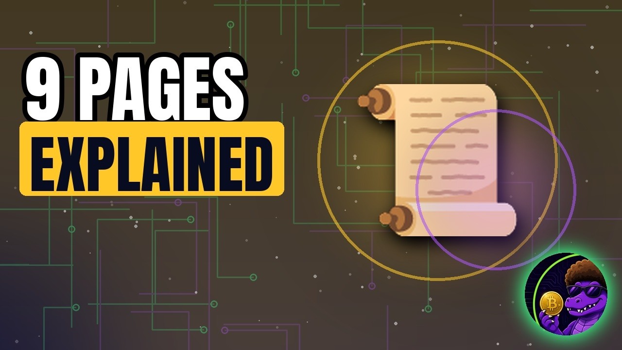 The Bitcoin WHITEPAPER Explained in 5 Minutes (9 Pages That Changed Money)