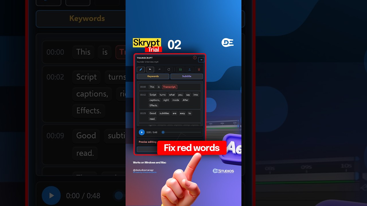 Skrypt basics 02: Fix red words